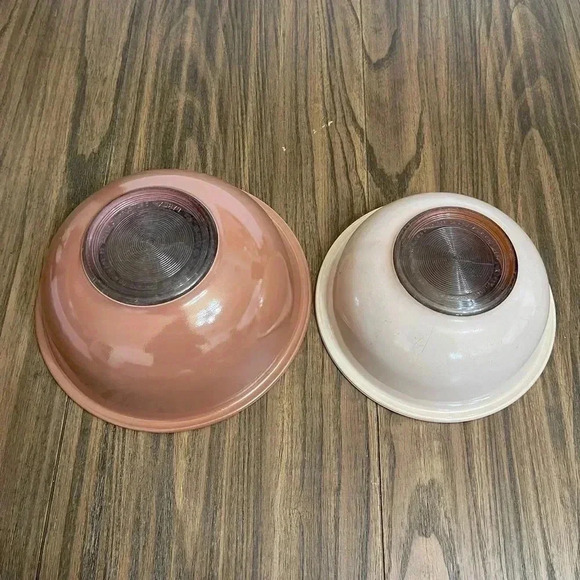 PYREX Corning NY USA 325 2.5L and 323 1.5L Set of 2 Nesting Mixing Brown Bowls - Picture 16 of 16